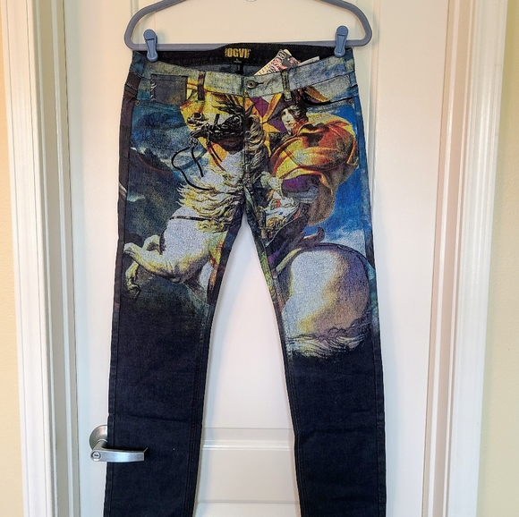 DVGI Denim - DVGI Napoleon painted stretch jeans, sz US M